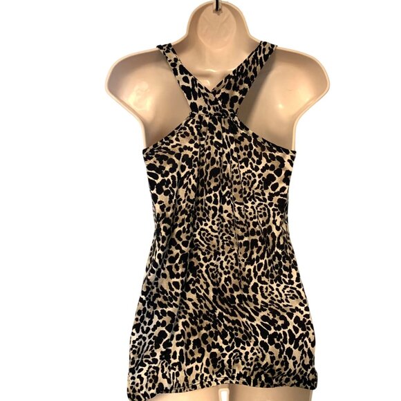 Vintage Y2K Studio Y Womens Size Small Tank Top Beaded Embellished Shirt Animal - Picture 2 of 4